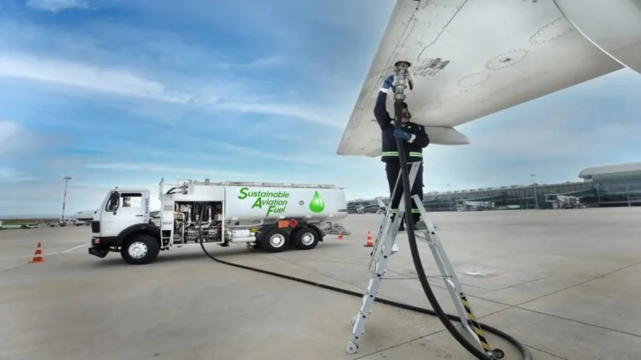 airplane refueling with Lydian fuel