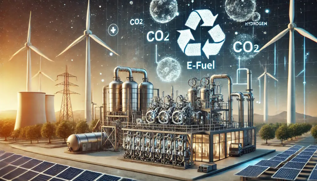 E-Fuel production with electricity and CO2